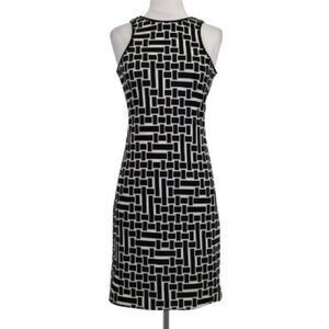 Tibi black & white patterned sleeveless dress size 2
